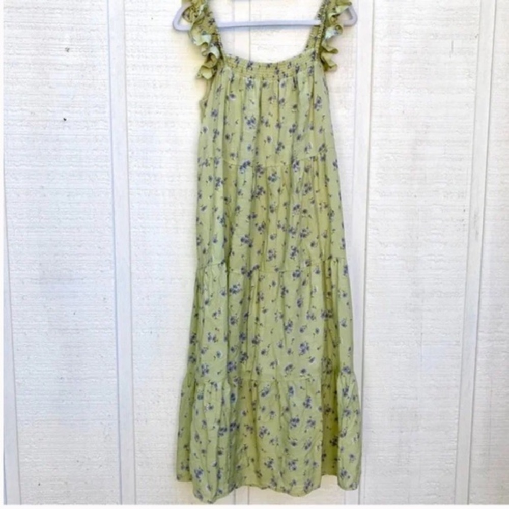 Anthropologie Moon River Maxi Nap Dress Square Neck Flutter
Sleeve, size XS NWT